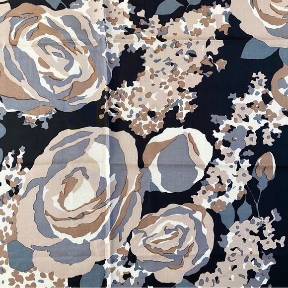 VINTAGE JIM THOMPSON 100% THAI SILK SCARF 42”x42” BLK/GRAY/CREAM, VINTAGE NWOT - Picture 14 of 16